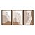 Kit 3 Quadros Decorativos Figura Feminina Boho Tons De Bege - Imagem 5