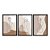 Kit 3 Quadros Decorativos Figura Feminina Boho Tons De Bege - Imagem 3