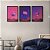 Kit 3 Quadros Decorativos Abstrato Figuras 3D Gradiente Rosa Azul - Imagem 7