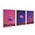 Kit 3 Quadros Decorativos Abstrato Figuras 3D Gradiente Rosa Azul - Imagem 2