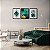 Kit 3 Quadros Decorativos Figuras Geométricas Verde Dourado Moderno - Imagem 8