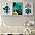 Kit 3 Quadros Decorativos Figuras Geométricas Verde Dourado Moderno - Imagem 9