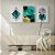 Kit 3 Quadros Decorativos Figuras Geométricas Verde Dourado Moderno - Imagem 10