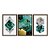 Kit 3 Quadros Decorativos Figuras Geométricas Verde Dourado Moderno - Imagem 5