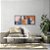 Kit 3 Quadros Decorativos Constuções Minimalista Azul Laranja Morderno - Imagem 10