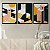 Kit 3 Quadros Decorativos Cidade Abstrata Isométrica Tons de Laranja - Imagem 9