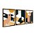Kit 3 Quadros Decorativos Cidade Abstrata Isométrica Tons de Laranja - Imagem 6