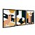 Kit 3 Quadros Decorativos Cidade Abstrata Isométrica Tons de Laranja - Imagem 4