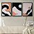 Kit 3 Quadros Decorativos Montanha Com Uma Lua No Céu Ondas Abstrato Moderno - Imagem 7