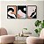 Kit 3 Quadros Decorativos Montanha Com Uma Lua No Céu Ondas Abstrato Moderno - Imagem 9