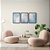 Kit 3 Quadros Decorativos Linha Flutuante Fundo De Nuvens - Imagem 8