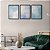 Kit 3 Quadros Decorativos Linha Flutuante Fundo De Nuvens - Imagem 9