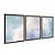 Kit 3 Quadros Decorativos Linha Flutuante Fundo De Nuvens - Imagem 6
