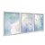 Kit 3 Quadros Decorativos Linha Flutuante Fundo De Nuvens - Imagem 2