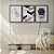 Kit 3 Quadros Decorativos Padrões Geométricos Faixas e Hexagonos - Imagem 8