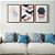 Kit 3 Quadros Decorativos Padrões Geométricos Faixas e Hexagonos - Imagem 9