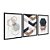 Kit 3 Quadros Decorativos Padrões Geométricos Faixas e Hexagonos - Imagem 4