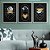 Kit 3 Quadros Decorativos Circulos Mármorizados Detalhes Em Ouro Preto E Branco Morderno - Imagem 7