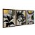 Kit 3 Quadros Decorativos Plantas Sol Amarelo Ao Fundo Detalhes Dourados Morderno - Imagem 6