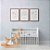 Kit 3 Quadros Decorativos Corações Estrelas Arco-Íris Tons Pasteis - Imagem 8