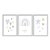 Kit 3 Quadros Decorativos Corações Estrelas Arco-Íris Tons Pasteis - Imagem 1