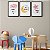 Kit 3 Quadros Decorativos Desenho Nuvem Lua Estrela Dormindo Frase Bons Sonhos - Imagem 7