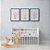Kit 3 Quadros Decorativos Animais Em Um Balão De Ar Quente Infantil - Imagem 8