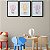 Kit 3 Quadros Decorativos Animais Em Um Balão De Ar Quente Infantil - Imagem 9
