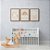 Kit 3 Quadros Decorativos Desenho Arco-Íris Núvens Unicornio Infantil Fundo Bege - Imagem 10