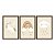 Kit 3 Quadros Decorativos Desenho Arco-Íris Núvens Unicornio Infantil Fundo Bege - Imagem 5