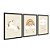 Kit 3 Quadros Decorativos Desenho Arco-Íris Núvens Unicornio Infantil Fundo Bege - Imagem 4