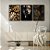 Kit 3 Quadros Decorativos Mulher Negra Com Rosto Dourado Folhas Douradas Abstrato - Imagem 10
