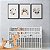 Kit 3 Quadros Decorativos Lua Coração Arco Íris Com Flores Fundo Branco - Imagem 7