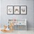 Kit 3 Quadros Decorativos Lua Coração Arco Íris Com Flores Fundo Branco - Imagem 8