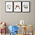 Kit 3 Quadros Decorativos Lua Coração Arco Íris Com Flores Fundo Branco - Imagem 9