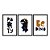 Kit 3 Quadros Decorativos Dinossauro Cartoon Sorrindo Infantil Frase Seja Dinossauro - Imagem 3