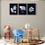 Kit 3 Quadros Decorativos Urso Florido Folhas Preto e Branco Frase Permaneça Selvagem - Imagem 9