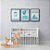 Kit 3 Quadros Decorativos Mamadeira Balões Barco Infantil Bebê Azul E Branco - Imagem 10