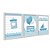 Kit 3 Quadros Decorativos Mamadeira Balões Barco Infantil Bebê Azul E Branco - Imagem 2