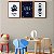 Kit 3 Quadros Decorativos Céu Estrelado Pata Fases Da Lua Frase Permaneça Selvagem - Imagem 9