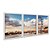 Kit 3 Quadros Decorativos Paisagem Cidade Roda Gigante Ao Fundo - Imagem 2