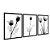 Kit 3 Quadros Decorativos Fotografia Preto E Branco Tulipa E Suas Folhas - Imagem 4