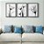 Kit 3 Quadros Decorativos Flores Preto E Branco Abstrato Moderno - Imagem 7