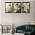 Kit 3 Quadros Decorativos Efeito Pintura Flores Brancas E Laranjas Em Um Campo Esverdeado - Imagem 9