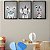 Kit 3 Quadros Decorativos Bebês Animais Preto E Branco Detalhes Coloridos Infantil - Imagem 9
