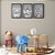 Kit 3 Quadros Decorativos Bebês Animais Preto E Branco Detalhes Coloridos Infantil - Imagem 10