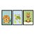 Kit 3 Quadros Decorativos Desenho Tartaruga Leão Girafa Infatil Bebê - Imagem 3