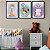 Kit 3 Quadros Decorativos Garotinha Segurando Balões Girada Unicórnio Infantil Bebê - Imagem 7