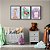 Kit 3 Quadros Decorativos Garotinha Segurando Balões Girada Unicórnio Infantil Bebê - Imagem 8