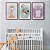Kit 3 Quadros Decorativos Garotinha Segurando Balões Girada Unicórnio Infantil Bebê - Imagem 9